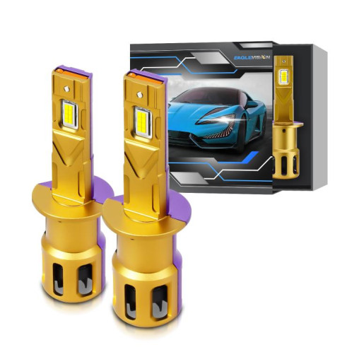 Ampoules de phare LED H1 35 W 3 500 lm 6 500 K (jaune/violet) SH603A8-09